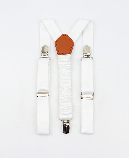 Bretelles Enfant Blanc en Polyester «Ernest»