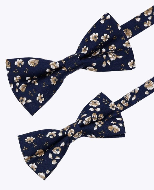 Noeuds Papillon Liberty Bleu n°13 Père & Fils en Coton «Gaspard»