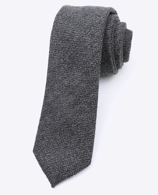 Cravate Gris n°10 Homme en Laine | Norbert - Unipap's