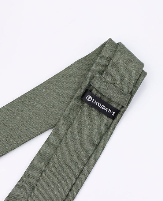 Cravate Vert n°3 Homme en Coton | Edgard | Unipap's