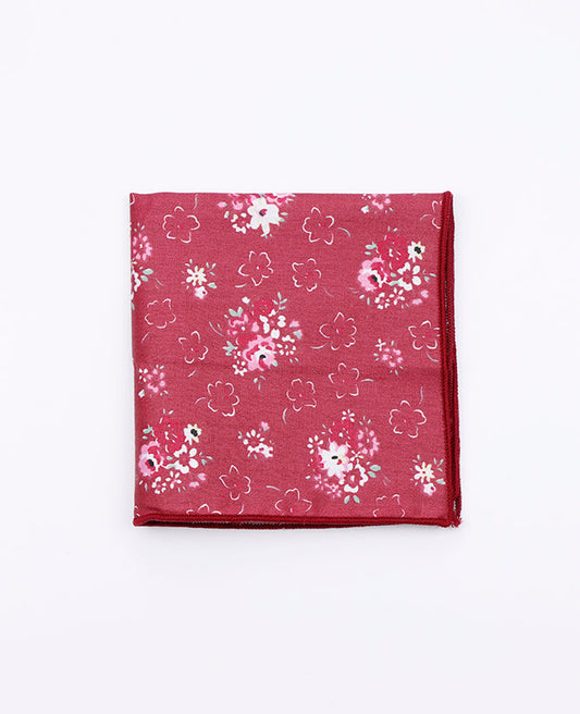 Pochette de Costume Liberty Rouge n°2 en Coton | Gaspard - Unipap's