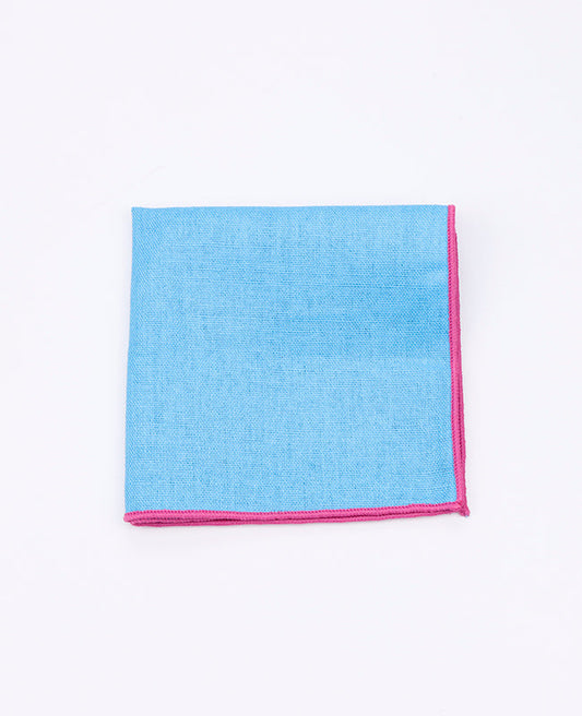 Pochette de Costume Bleu n°2 en Lin | Basile - Unipap's