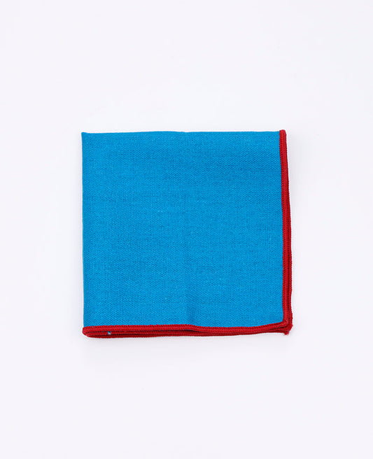 Pochette de Costume Bleu n°3 en Lin | Basile - Unipap's