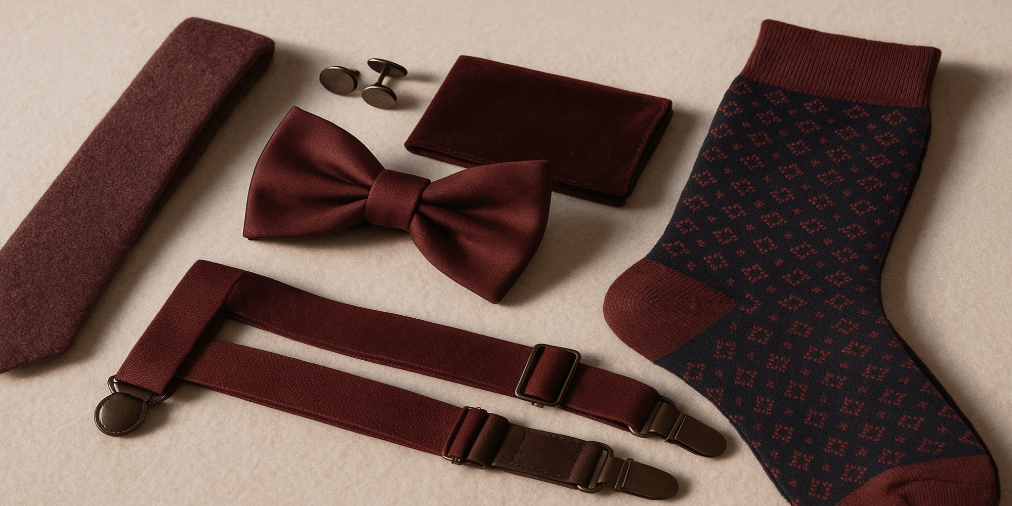 Pourquoi les accessoires de costume bordeaux sont-ils parfaits pour l’hiver ? Immagine