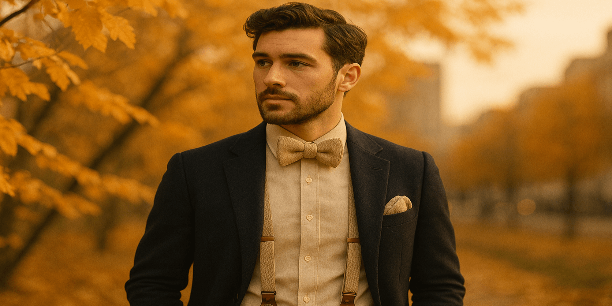 Pourquoi les accessoires de costume beige sont-ils parfaits pour l’automne ? Immagine