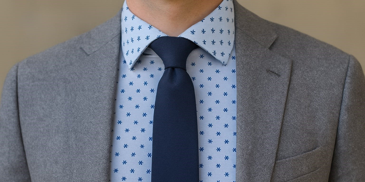 Comment associer sa cravate à une chemise à motifs pour un look homme élégant ? Immagine