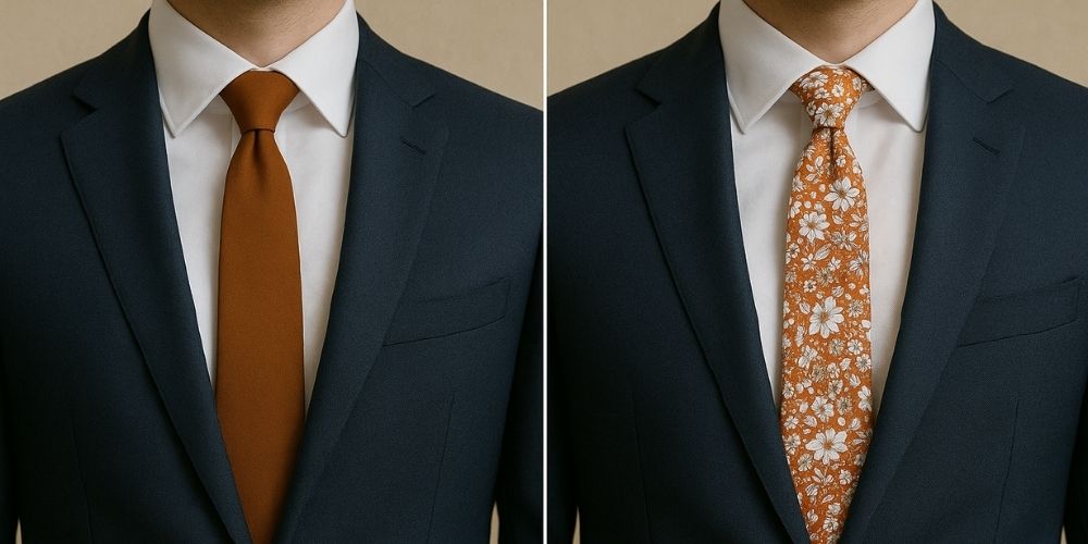 Cravate unie ou à motifs : laquelle choisir pour un look homme élégant ? Immagine