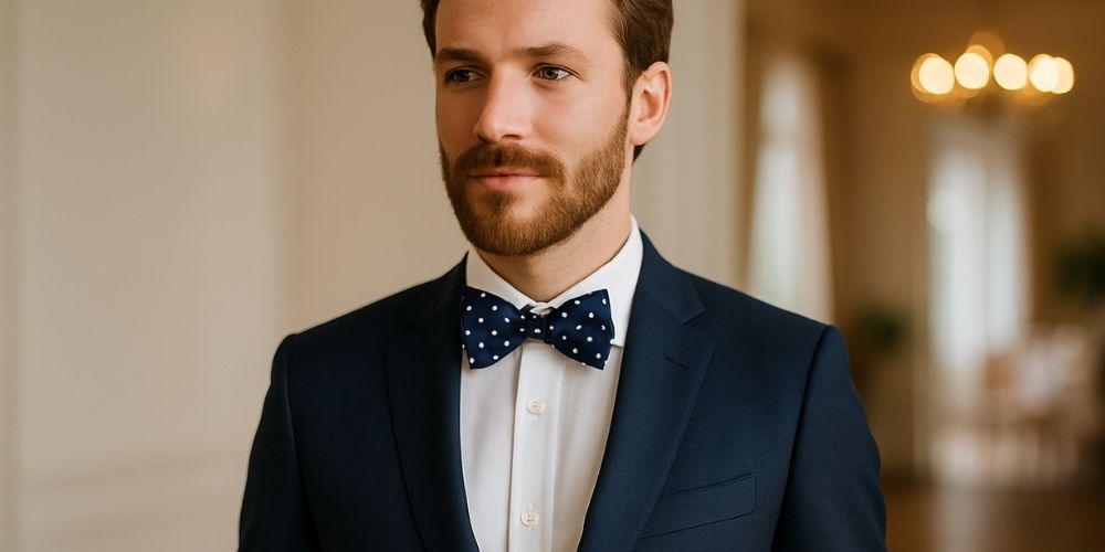 Noeud papillon à pois : Conseils pour un look homme élégant et original Immagine