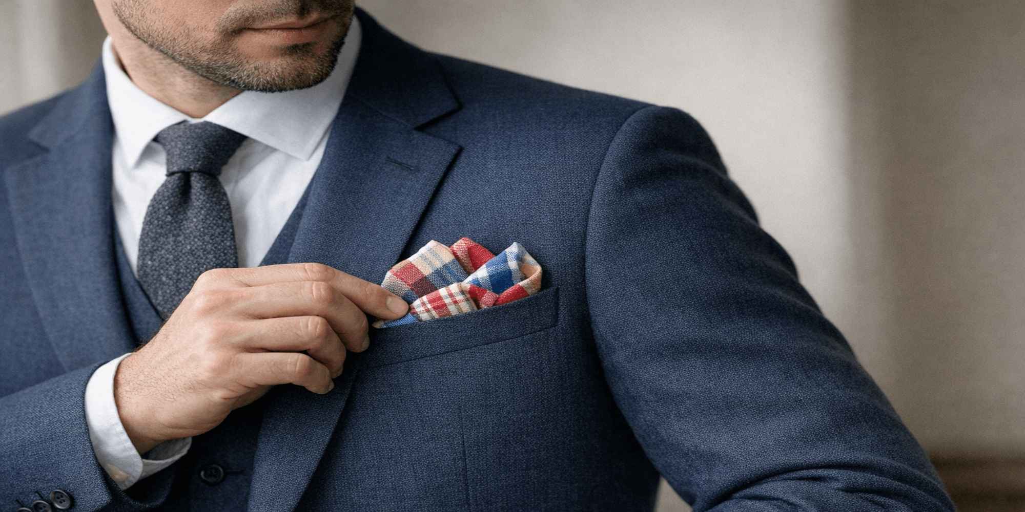 Quelle pochette de costume choisir avec une chemise blanche ? Immagine