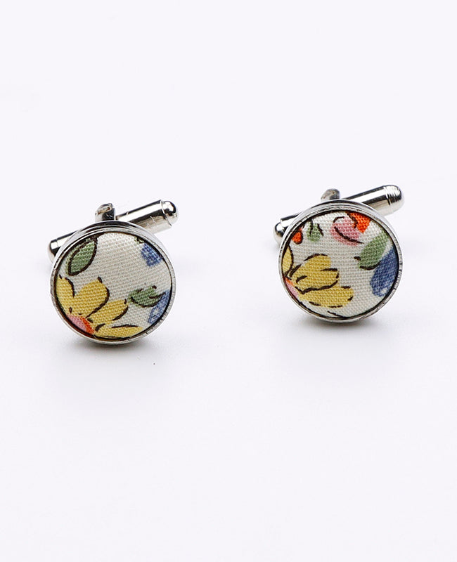 Gemelli Liberty Bianco n°5 in Cotone «Charles»
