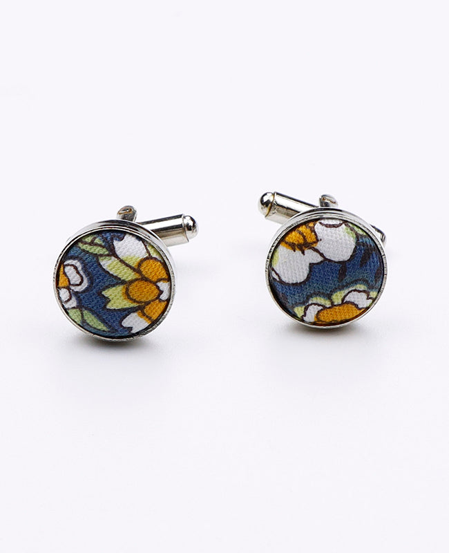 Gemelli Liberty Blu n°2 in Cotone | Gaspard - Unipap's