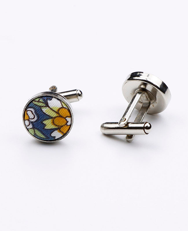 Gemelli Liberty Blu n°2 in Cotone | Gaspard - Unipap's
