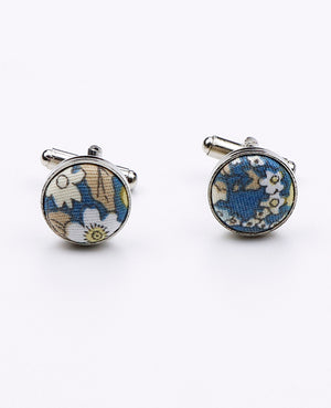 Gemelli Liberty Blu n°3 in Cotone | Gaspard - Unipap's