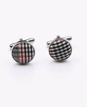 Gemelli Tartan Grigio n°2 in Cotone | Marcel - Unipap's