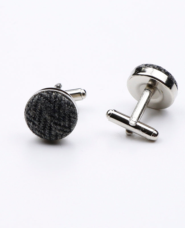 Boutons de Manchette Gris n°10 en Laine | Norbert - Unipap's