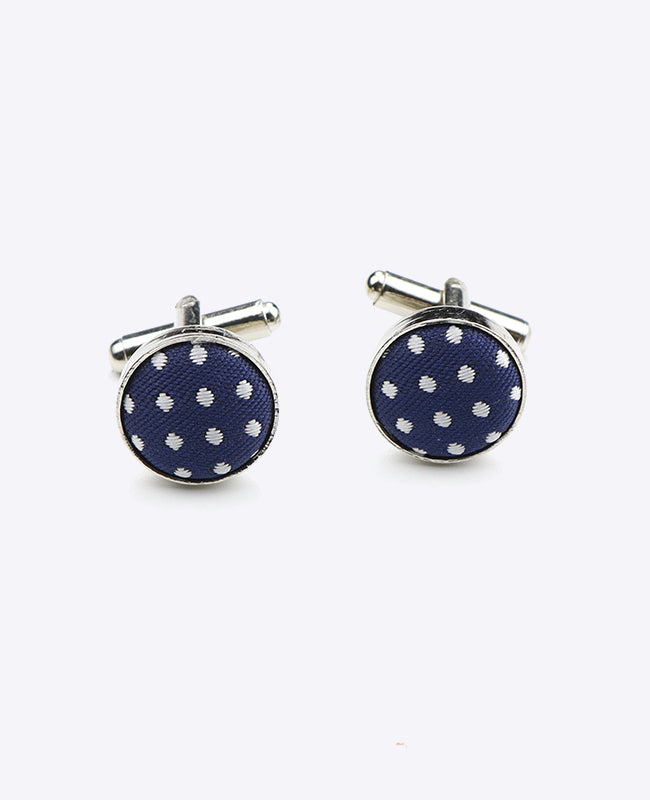 Gemelli Blu n°1 A Pois in Poliestere «Louis»