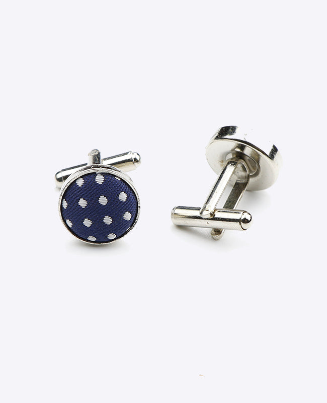 Gemelli Blu n°1 A Pois in Poliestere «Louis»