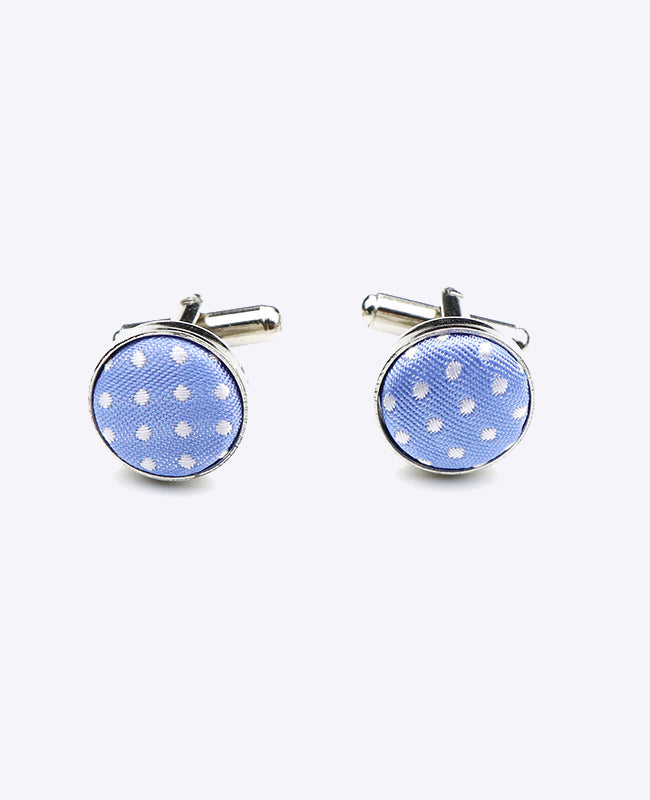 Gemelli Blu n°2 A Pois in Poliestere «Louis»