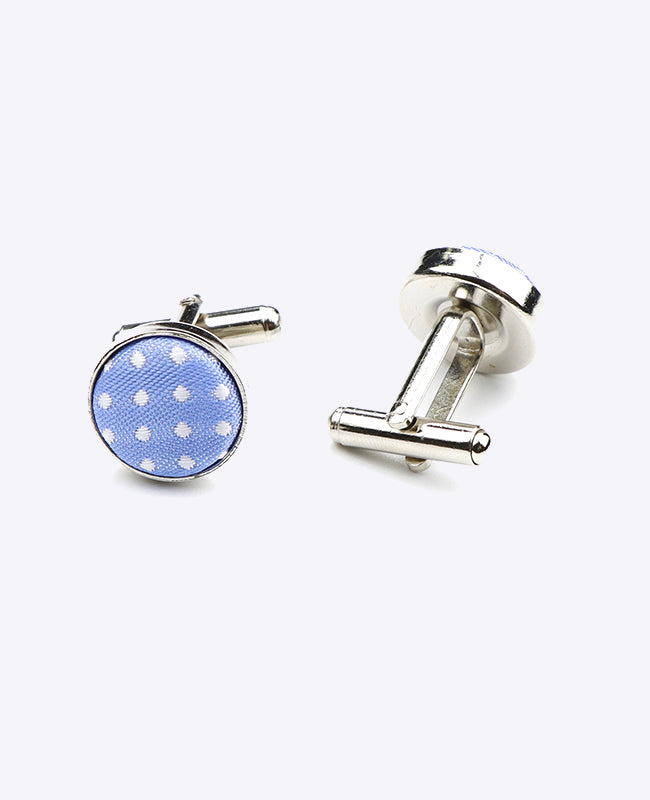 Gemelli Blu n°2 A Pois in Poliestere «Louis»