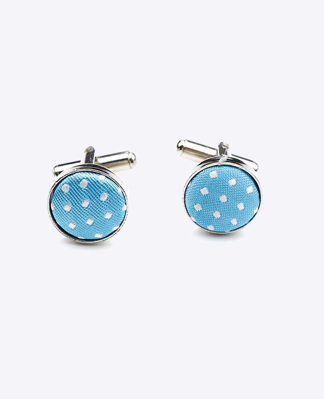 Gemelli Blu n°4 A Pois in Poliestere «Louis»