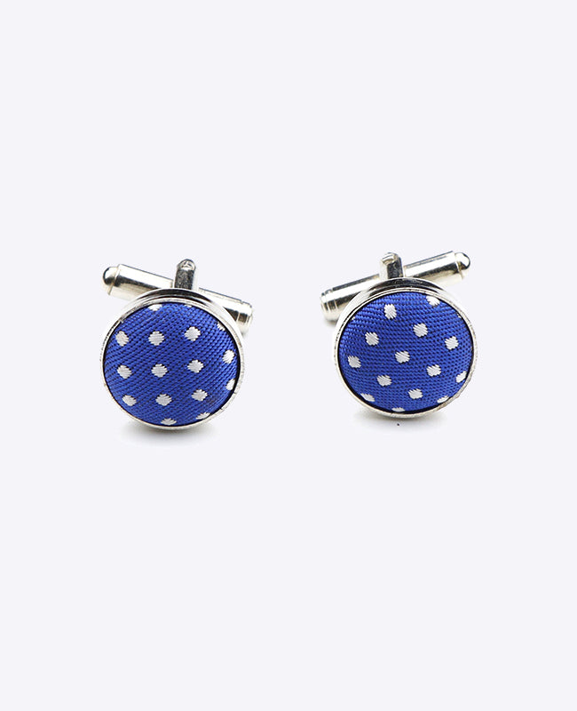 Gemelli Blu n°5 A Pois in Poliestere «Louis»