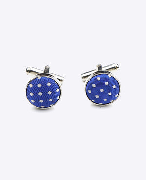 Gemelli Blu n°5 A Pois in Poliestere «Louis»
