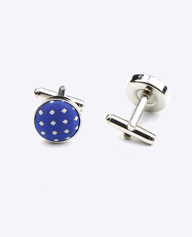Gemelli Blu n°5 A Pois in Poliestere «Louis»