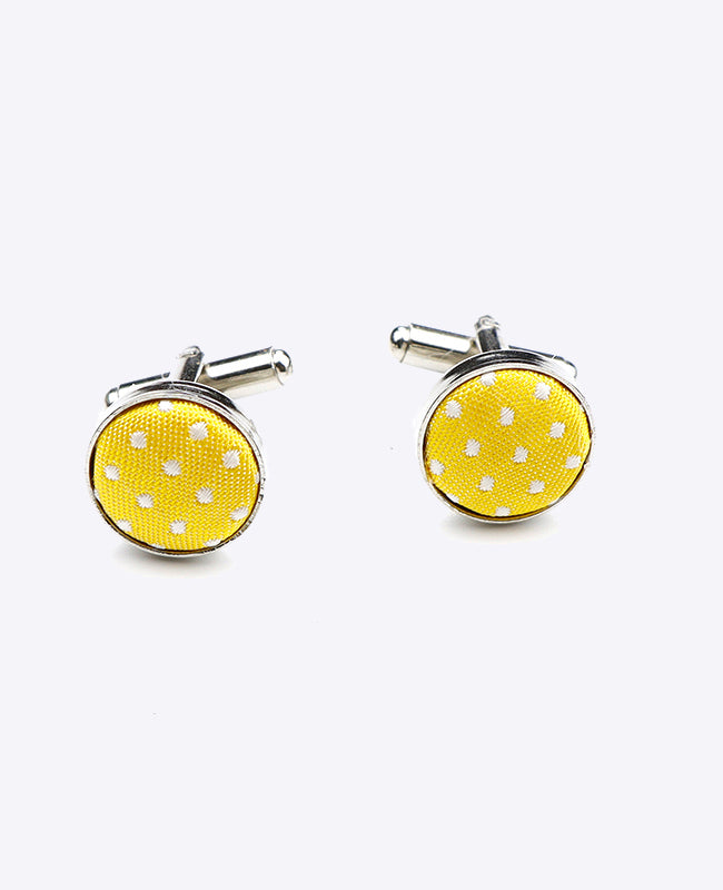 Gemelli Giallo n°1 A Pois in Poliestere «Louis»