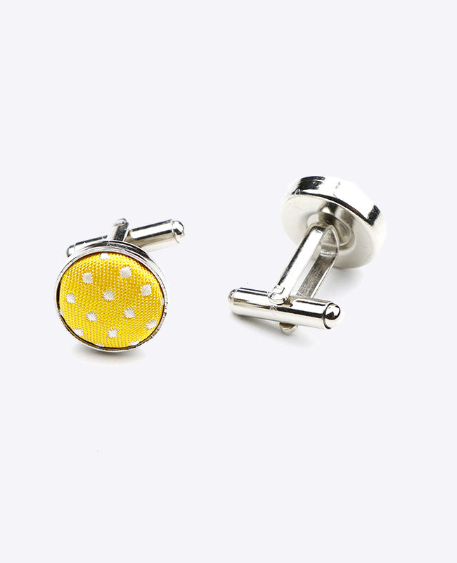 Gemelli Giallo n°1 A Pois in Poliestere «Louis»