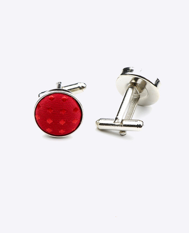 Gemelli Rosso n°1 A Pois in Poliestere «Louis»