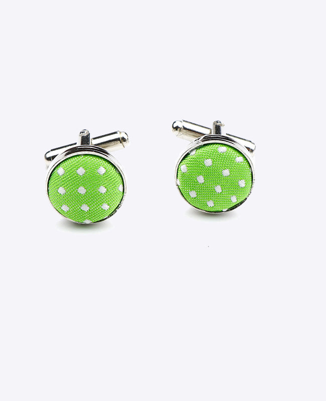 Gemelli Verde n°1 A Pois in Poliestere «Louis»