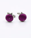 Boutons de Manchette Violet en Polyester | Georges - Unipap's