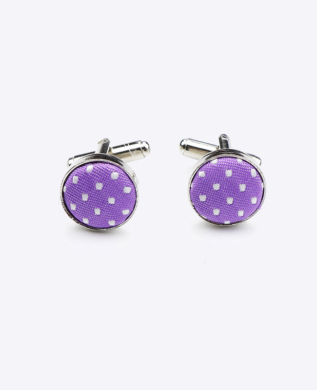 Gemelli Viola n°1 A Pois in Poliestere «Louis»