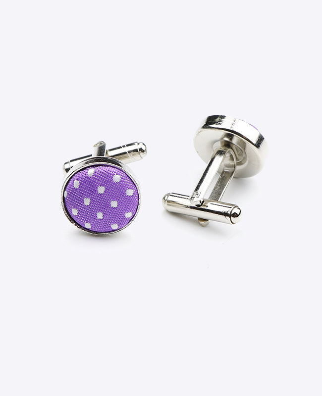 Gemelli Viola n°1 A Pois in Poliestere «Louis»