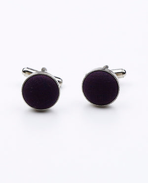 Boutons de Manchette Violet n°2 en Polyester | Octave - Unipap's