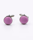 Boutons de Manchette Violet n°3 en Polyester | Martin - Unipap's