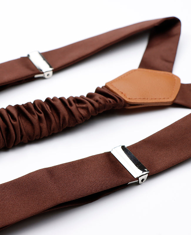 Bretelle Uomo Marrone in Poliestere «Ernest»