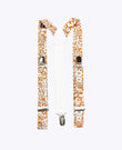 Bretelle Bambini Liberty Arancione in Cotone «Clovis»