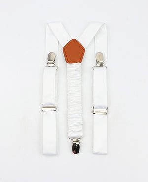 Bretelle Bambini Bianco in Poliestere «Ernest»