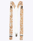Bretelle Uomo Liberty Arancione in Cotone «Clovis»