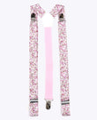 Bretelle Uomo Liberty Rosa n°4 in Cotone «Gaspard»