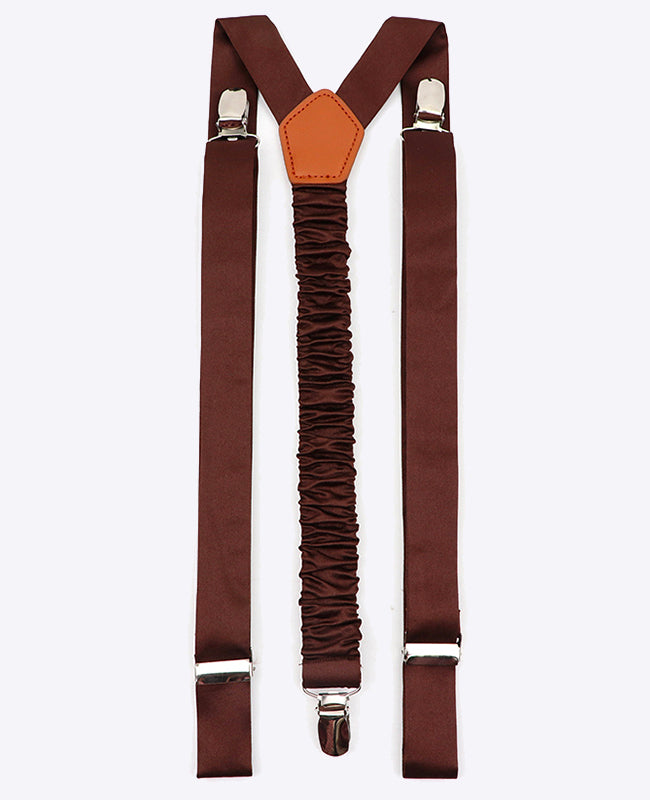 Bretelle Uomo Marrone in Poliestere «Ernest»