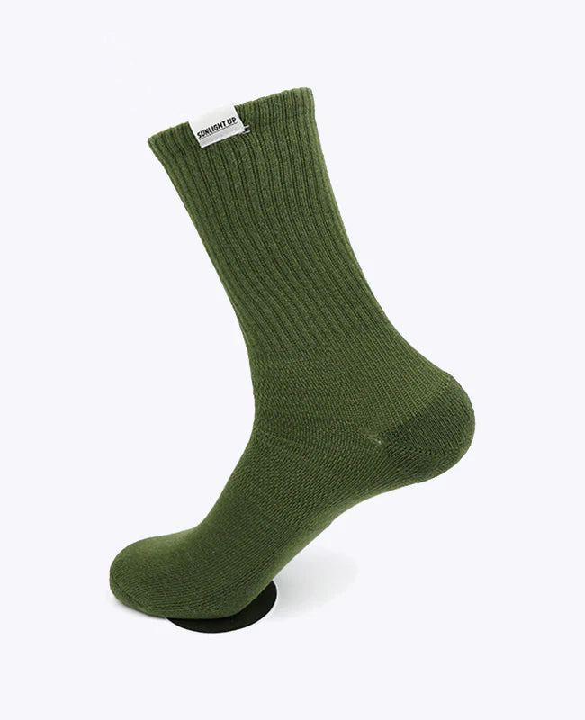 Calzini Uomo Verde n°3 in Cotone «Maurice»
