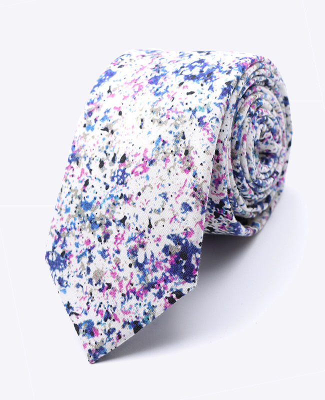 Cravatta Liberty Bianco n°1 Uomo in Cotone | Charles - Unipap's