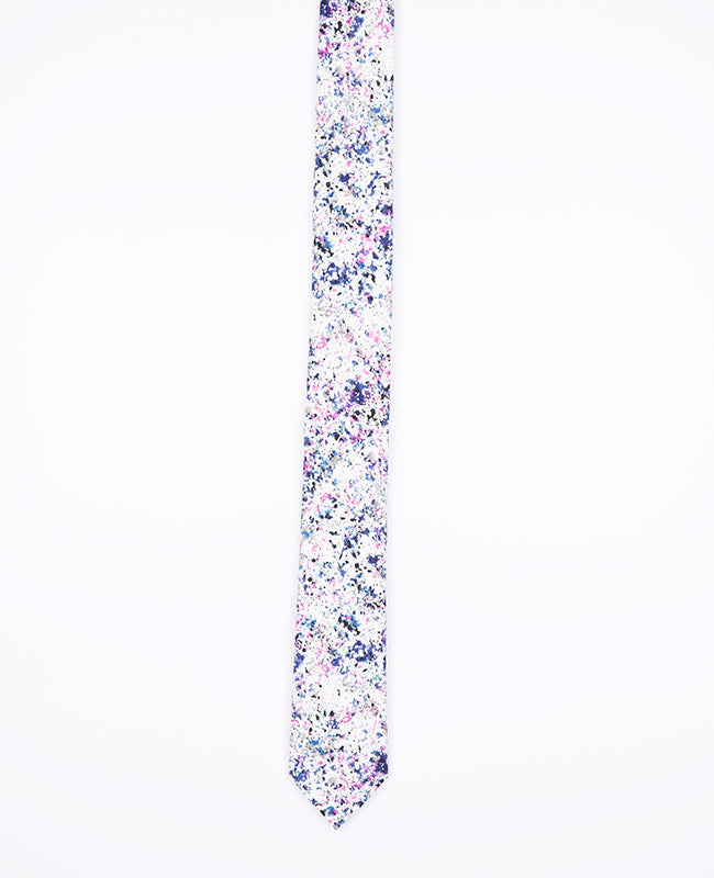 Cravatta Liberty Bianco n°1 Uomo in Cotone | Charles - Unipap's