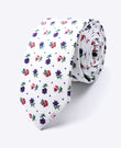 Cravatta Liberty Bianco n°1 Uomo in Cotone | Gaspard - Unipap's