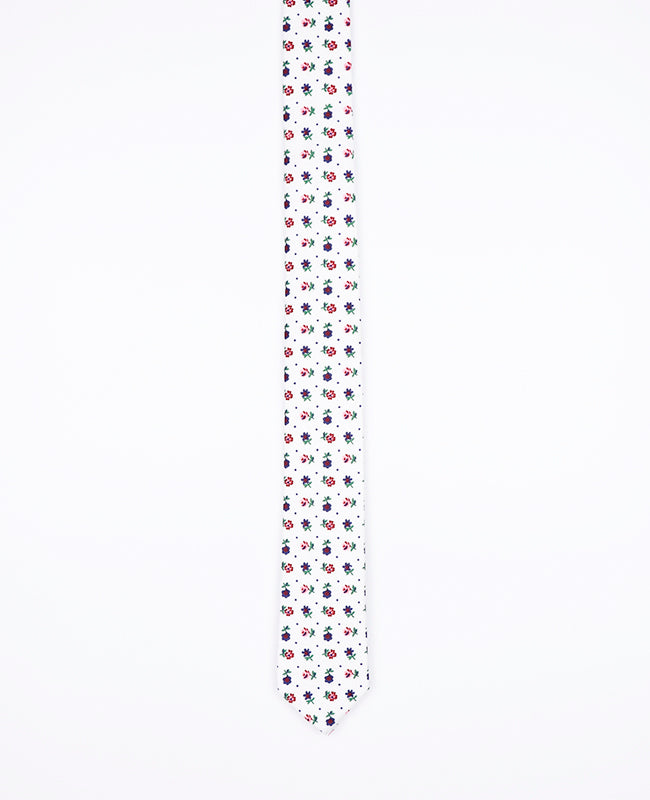 Cravatta Liberty Bianco n°1 Uomo in Cotone | Gaspard - Unipap's