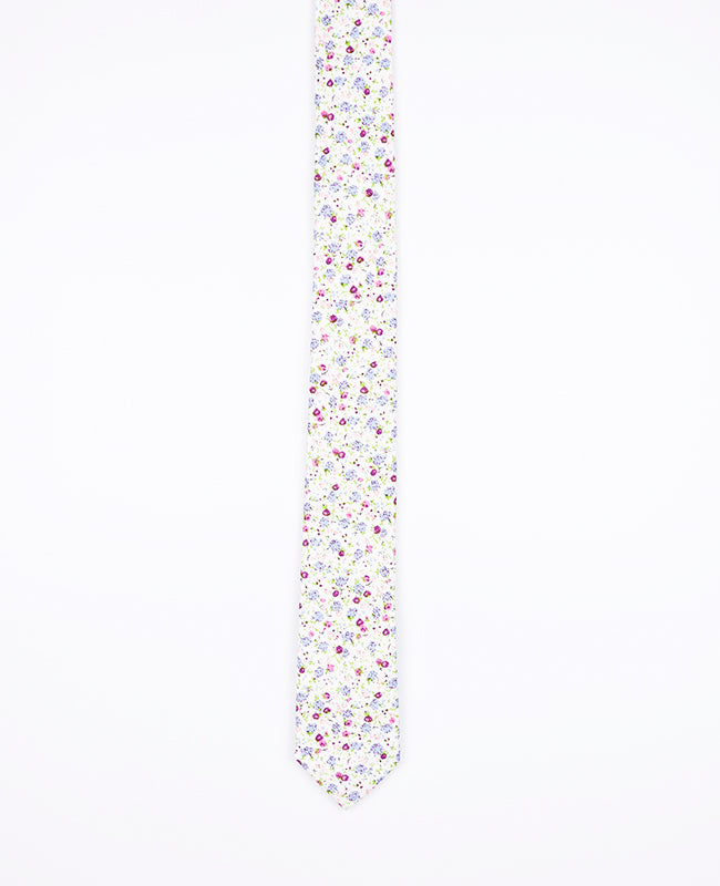 Cravatta Liberty Grigio Uomo in Cotone | Gaspard - Unipap's