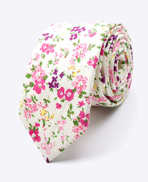 Cravatta Liberty Rosa n°1 Uomo in Cotone | Gaspard - Unipap's