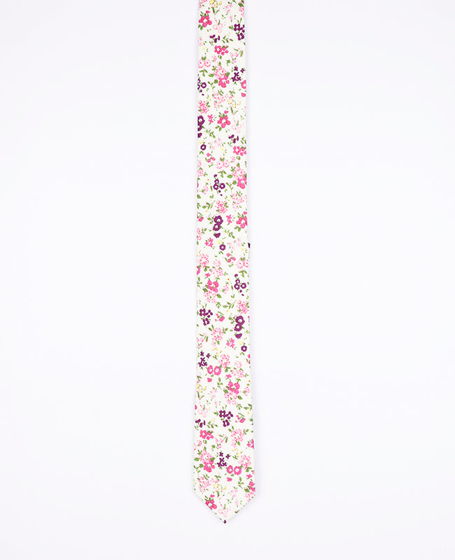 Cravatta Liberty Rosa n°1 Uomo in Cotone | Gaspard - Unipap's